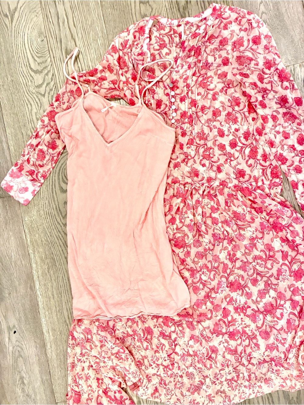 Free People Pink Floral Long Sleeve Maxi Dress - Picture 4 of 8